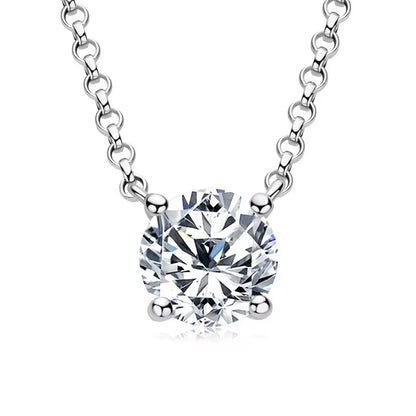 Floating diamond necklace