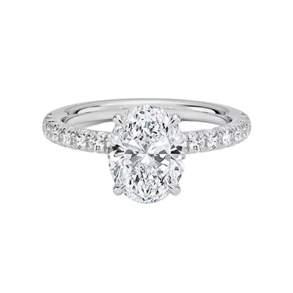 Solitaire Oval Diamond Ring