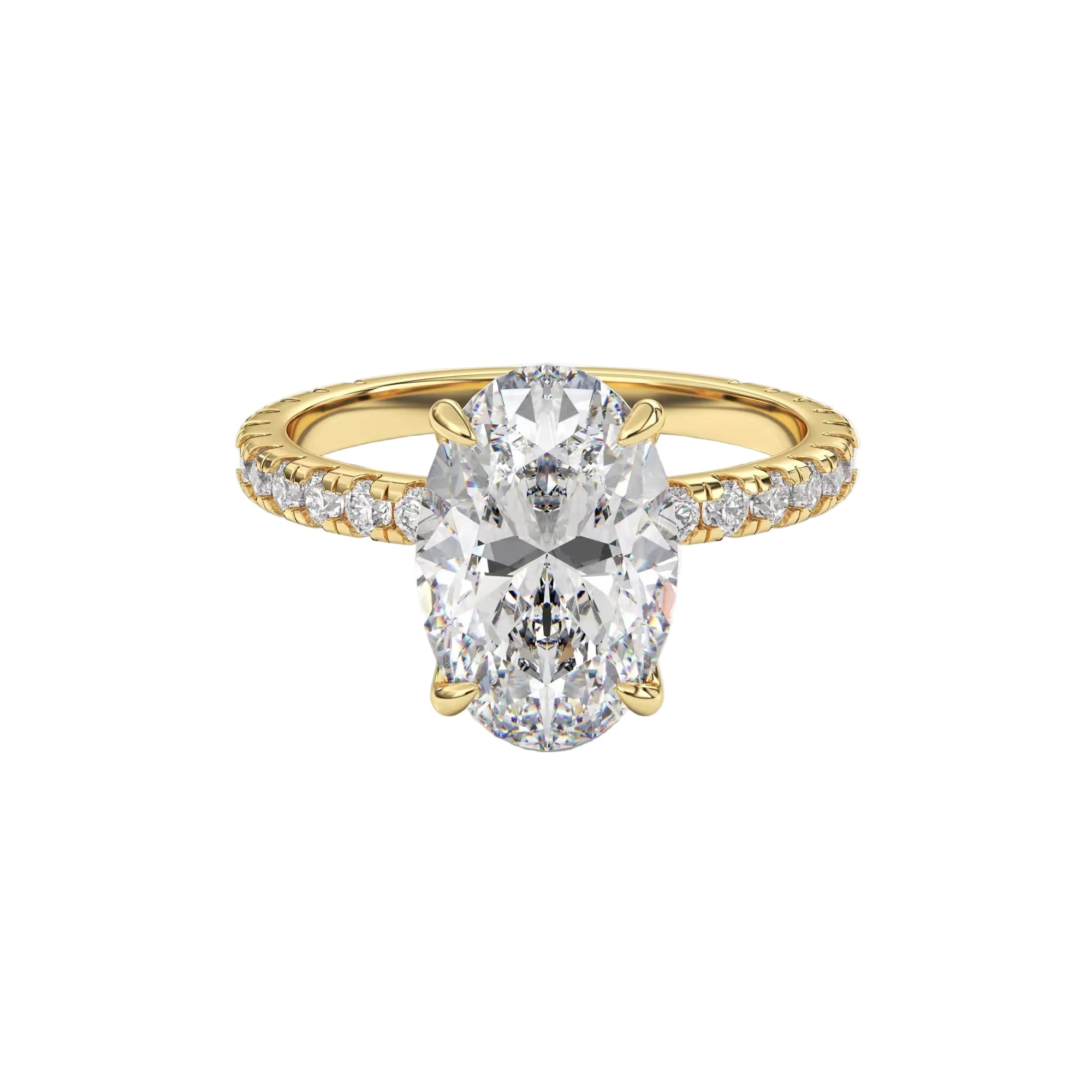Solitaire Oval Diamond Ring