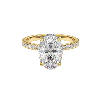 Solitaire Oval Diamond Ring