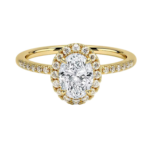 Oval framed ring