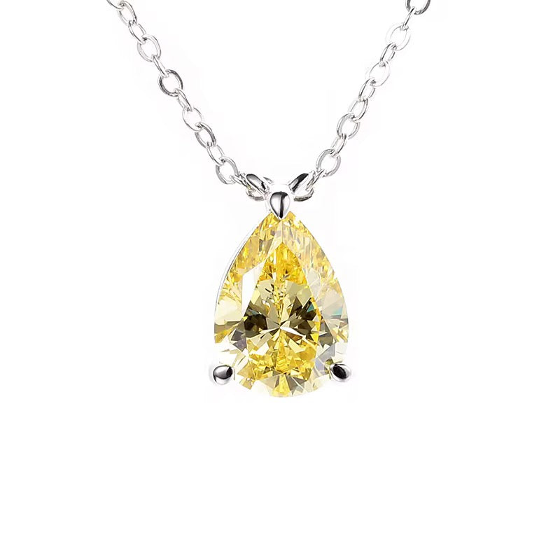 שרשרת יהלום טיפה FANCY YELLOW