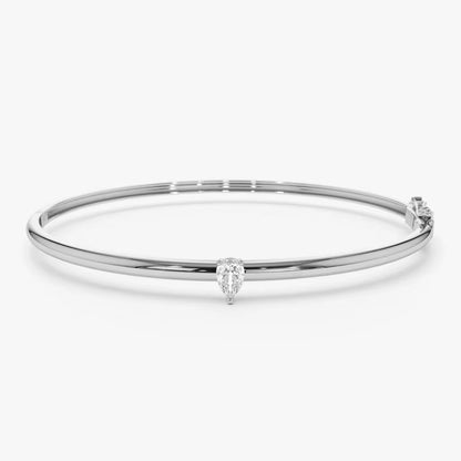 Teardrop Diamond Bangle