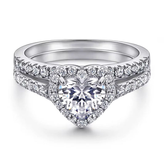 Heart Halo Ring