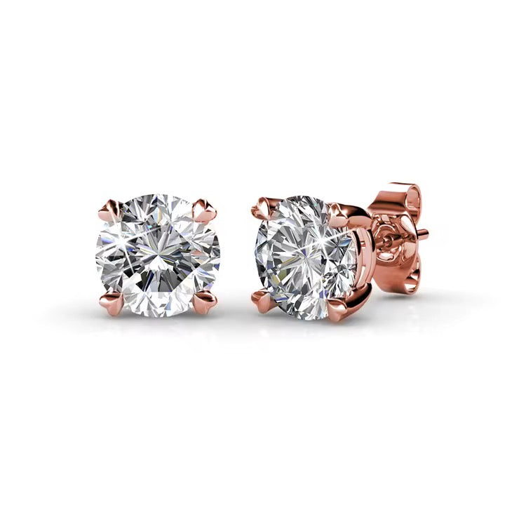 Solitaire Diamond Earrings