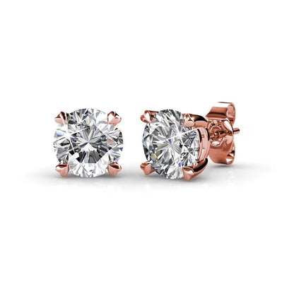 Solitaire Diamond Earrings
