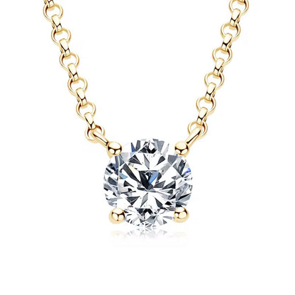 Floating diamond necklace