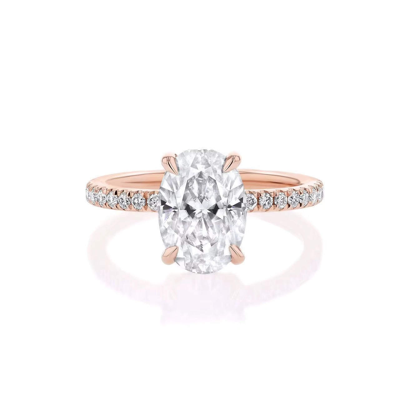 Solitaire Oval Diamond Ring