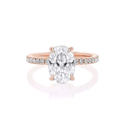 Solitaire Oval Diamond Ring