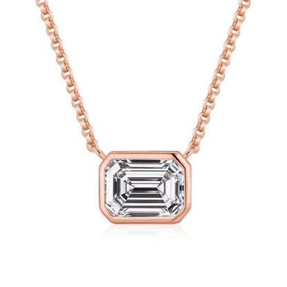 Emerald diamond necklace
