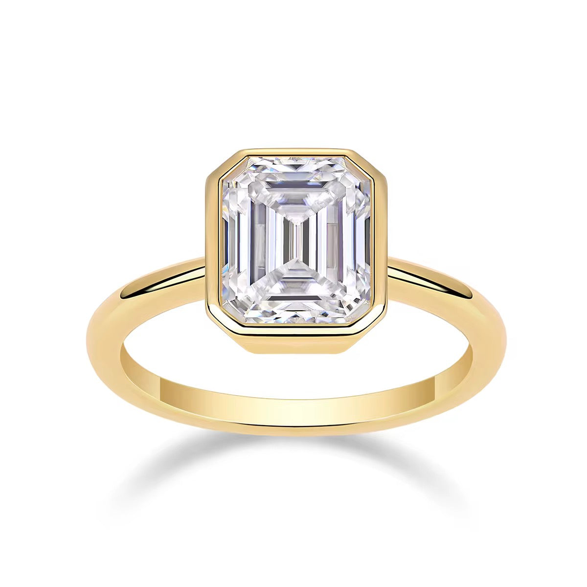 Emerald bezel ring