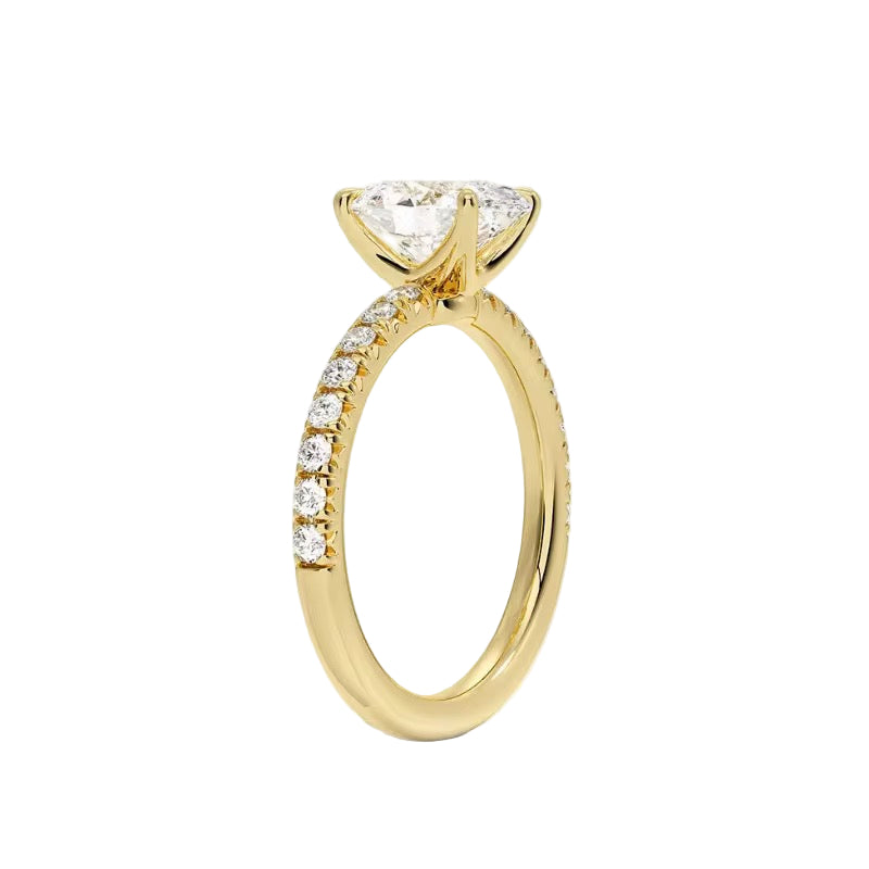 Solitaire Oval Diamond Ring