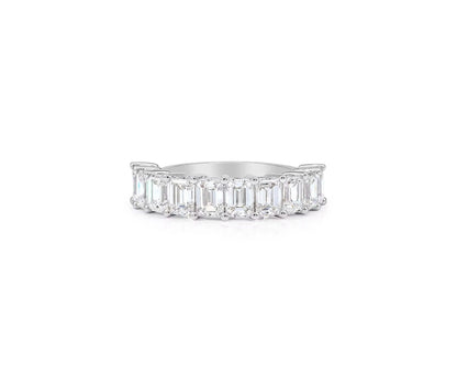 Emerald row ring