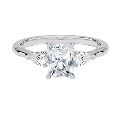 Radiant and Teardrop Ring