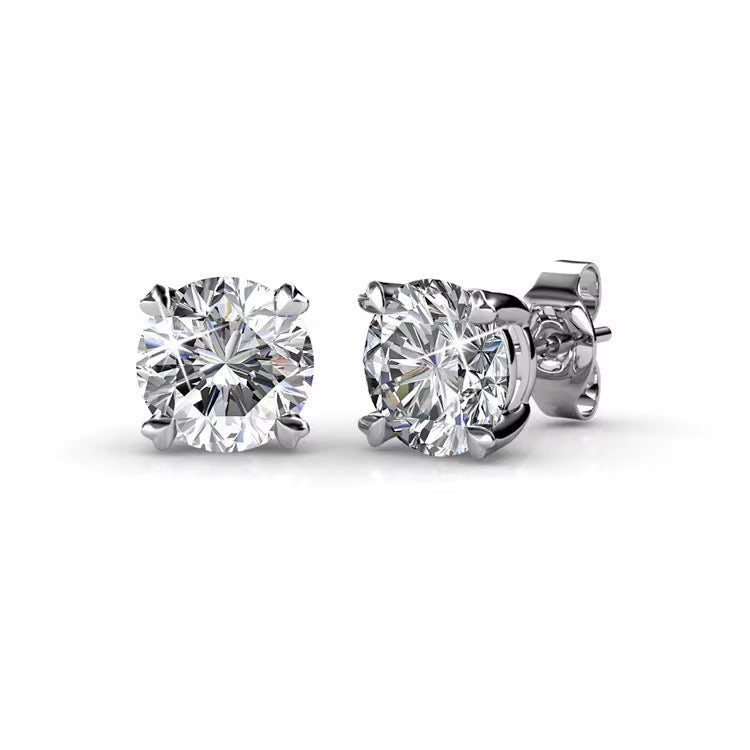 Solitaire Diamond Earrings