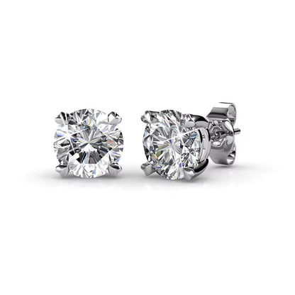 Solitaire Diamond Earrings