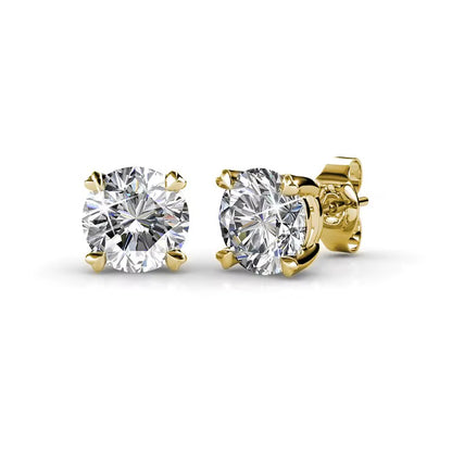 Solitaire Diamond Earrings