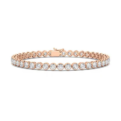 Bezel-set tennis bracelet