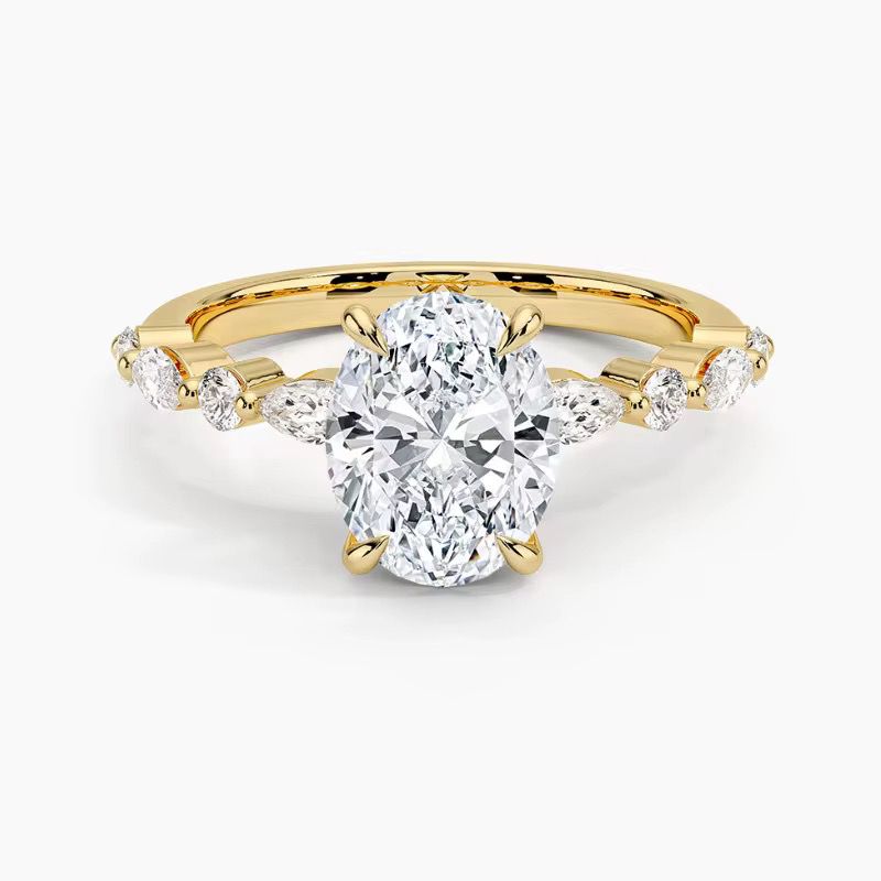 Oval and Marquise Diamond Ring
